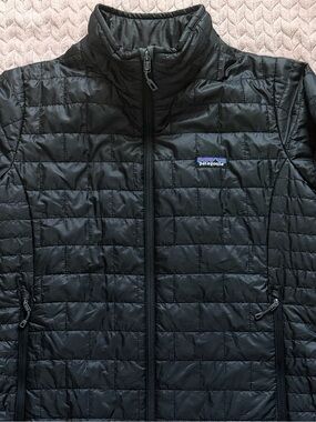 Patagonia Nano Puff Jacket Womens XL (may fit XXL) Black Puffer Coat Excellent